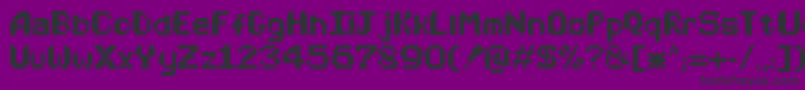 Arcadealternate Font – Black Fonts on Purple Background