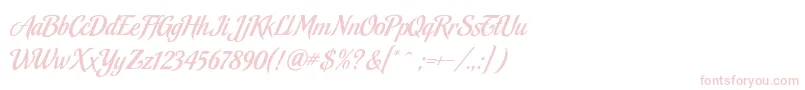 MalbeckRegular Font – Pink Fonts on White Background