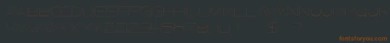 FaxineSky Font – Brown Fonts on Black Background