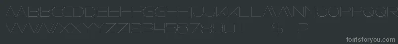 FaxineSky Font – Gray Fonts on Black Background