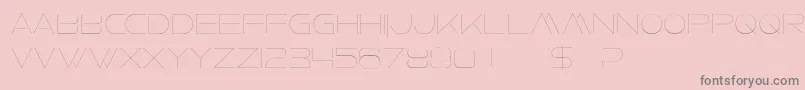 FaxineSky Font – Gray Fonts on Pink Background