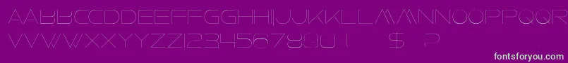 FaxineSky Font – Green Fonts on Purple Background