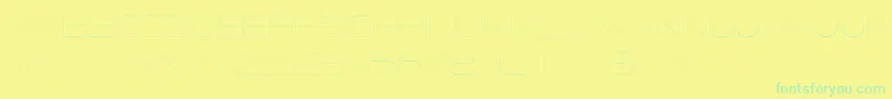 FaxineSky Font – Green Fonts on Yellow Background
