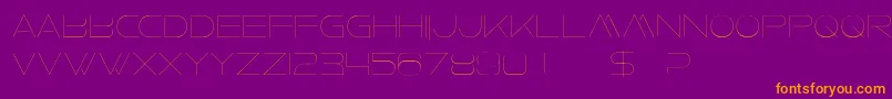 fuente FaxineSky – Fuentes Naranjas Sobre Fondo Morado