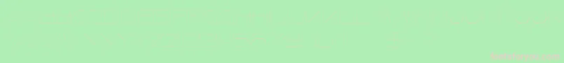 FaxineSky Font – Pink Fonts on Green Background