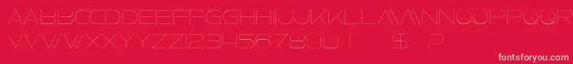 FaxineSky Font – Pink Fonts on Red Background