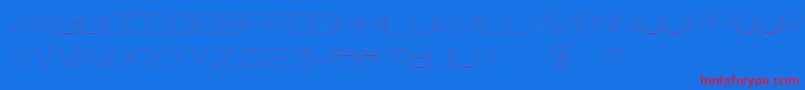 FaxineSky Font – Red Fonts on Blue Background