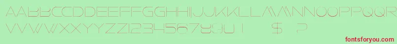 FaxineSky Font – Red Fonts on Green Background
