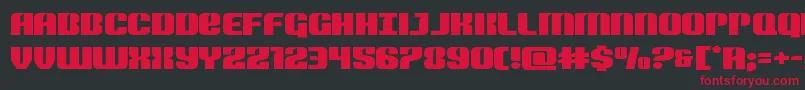 Nightwraithexpand Font – Red Fonts on Black Background