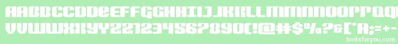 Nightwraithexpand Font – White Fonts on Green Background