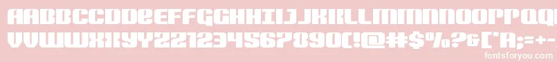 Nightwraithexpand Font – White Fonts on Pink Background