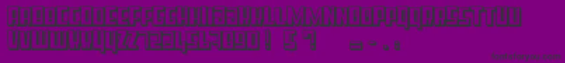 SuperCubeBlod Font – Black Fonts on Purple Background