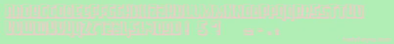 SuperCubeBlod Font – Pink Fonts on Green Background