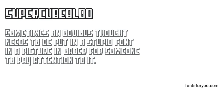 Review of the SuperCubeBlod Font