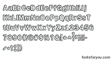 Educated font – eroded Fonts
