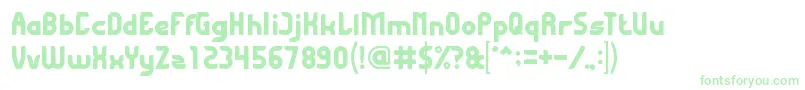 FlyingBird Font – Green Fonts on White Background