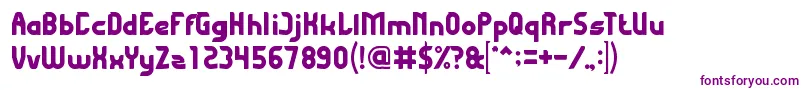 FlyingBird Font – Purple Fonts on White Background