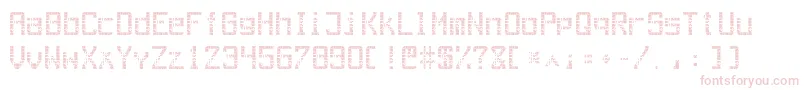 OutAegLcd Font – Pink Fonts on White Background