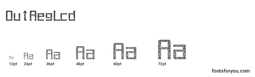 OutAegLcd Font Sizes