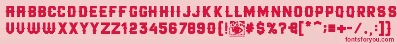 Depalma Font – Red Fonts on Pink Background