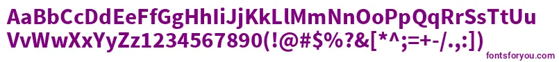 SourcesansproBold Font – Purple Fonts