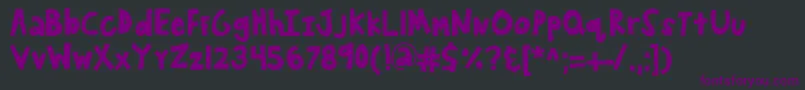 Kbwanderaround Font – Purple Fonts on Black Background