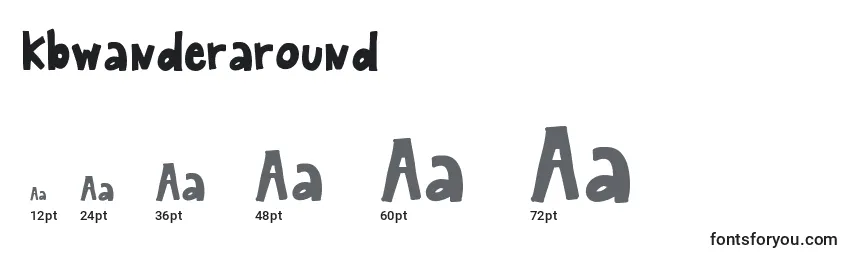 Размеры шрифта Kbwanderaround