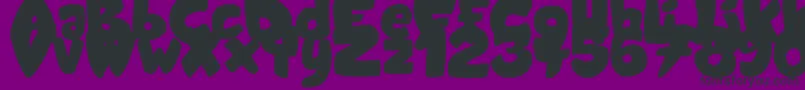 CandyShopBlack-Schriftart – Schwarze Schriften auf violettem Hintergrund