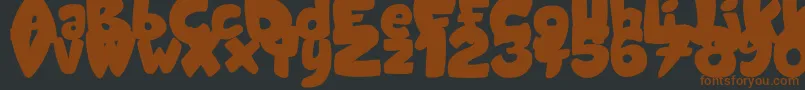 CandyShopBlack Font – Brown Fonts on Black Background