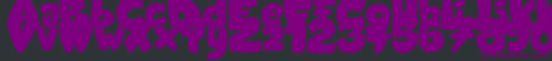 CandyShopBlack-fontti – violetit fontit mustalla taustalla