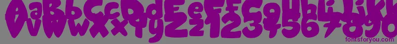 CandyShopBlack-fontti – violetit fontit harmaalla taustalla