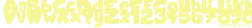フォントCandyShopBlack – 黄色のフォント
