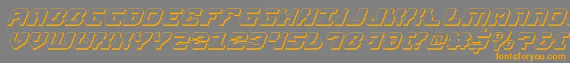 fuente ReplicantShadowItalic – Fuentes Naranjas Sobre Fondo Gris