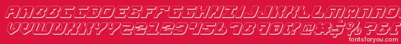 fuente ReplicantShadowItalic – Fuentes Rosadas Sobre Fondo Rojo