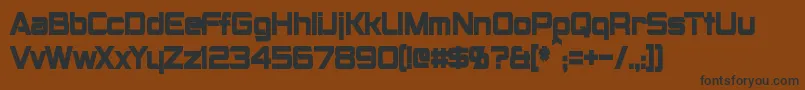 MontalbanCondensedBold Font – Black Fonts on Brown Background