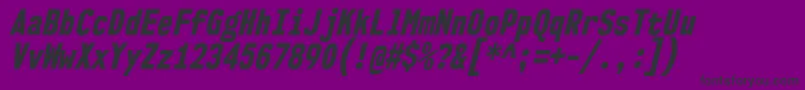 More about Nk57MonospaceCdEbIt Font Nk57MonospaceCdEbIt Font – Black Fonts on Purple Background