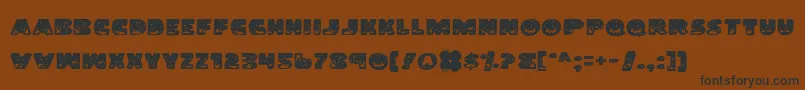 LandShark Font – Black Fonts on Brown Background