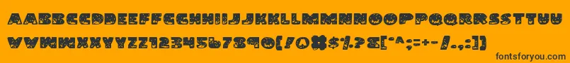 LandShark Font – Black Fonts on Orange Background