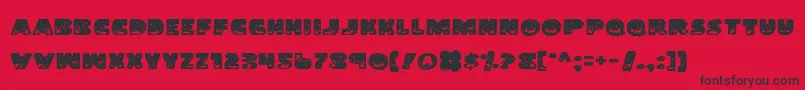 LandShark Font – Black Fonts on Red Background