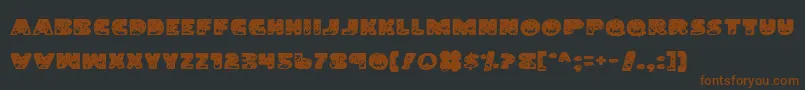 LandShark Font – Brown Fonts on Black Background