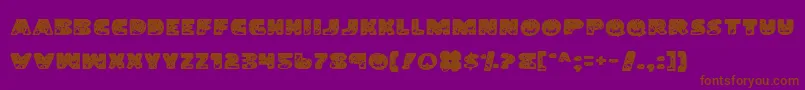 LandShark Font – Brown Fonts on Purple Background