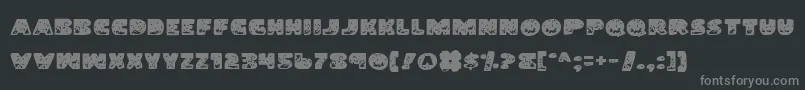 LandShark Font – Gray Fonts on Black Background