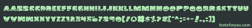 LandShark Font – Green Fonts on Black Background