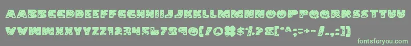 LandShark Font – Green Fonts on Gray Background