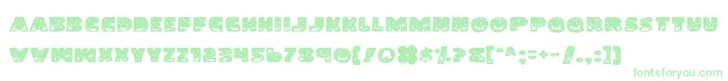 LandShark Font – Green Fonts on White Background