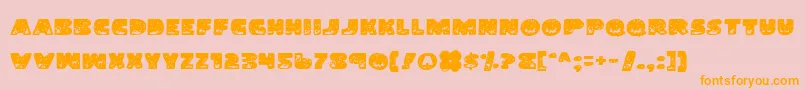 LandShark Font – Orange Fonts on Pink Background