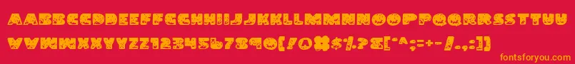 LandShark Font – Orange Fonts on Red Background