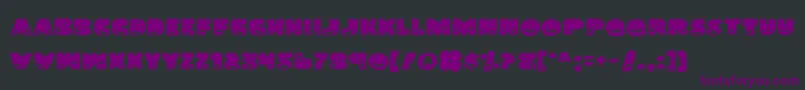 LandShark Font – Purple Fonts on Black Background