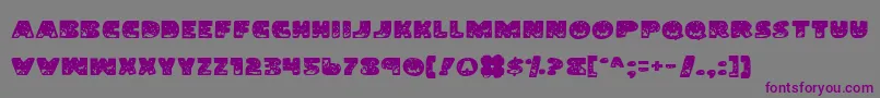 LandShark Font – Purple Fonts on Gray Background