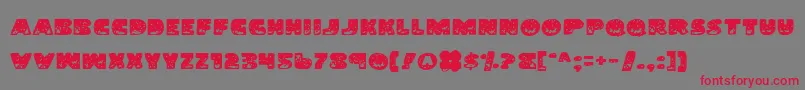 LandShark-fontti – punaiset fontit harmaalla taustalla